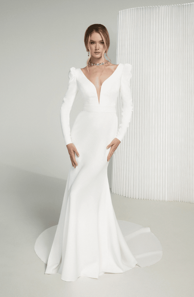 νυφικά με μακρύ μανίκι